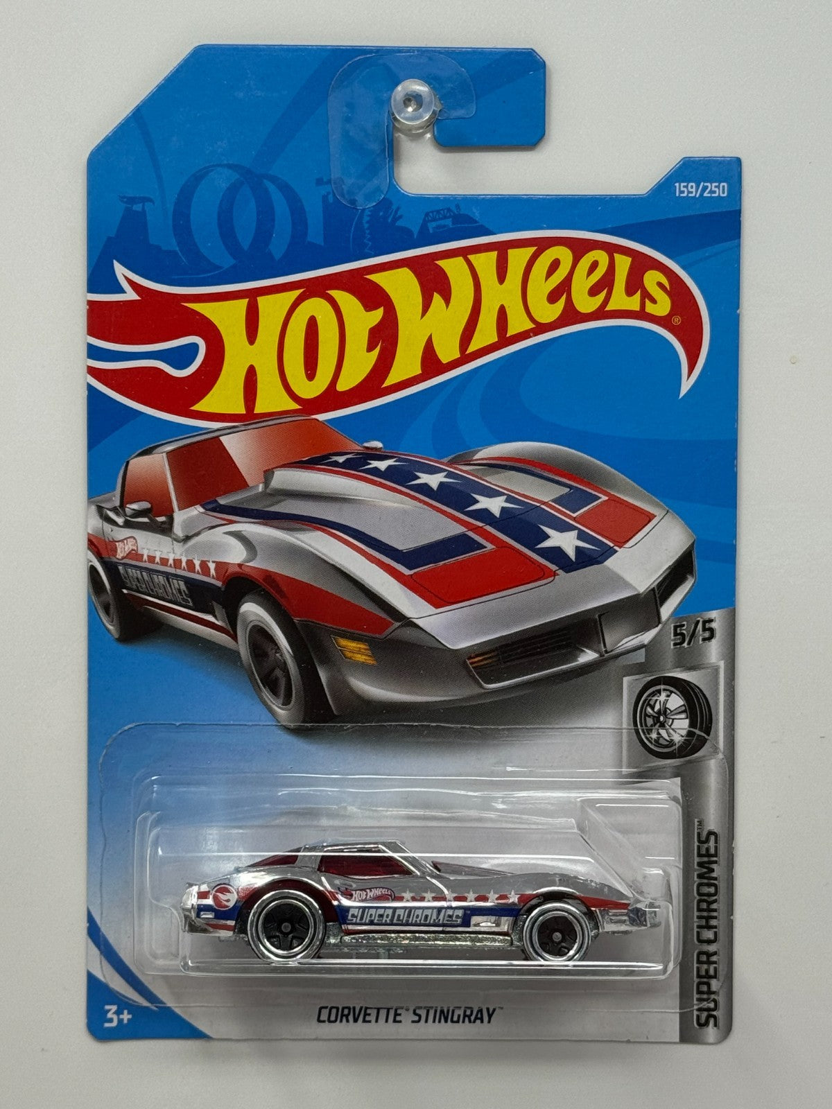 Hot Wheels Treasure Hunt Super Chromes Corvette Stingray 1:64 Diecast