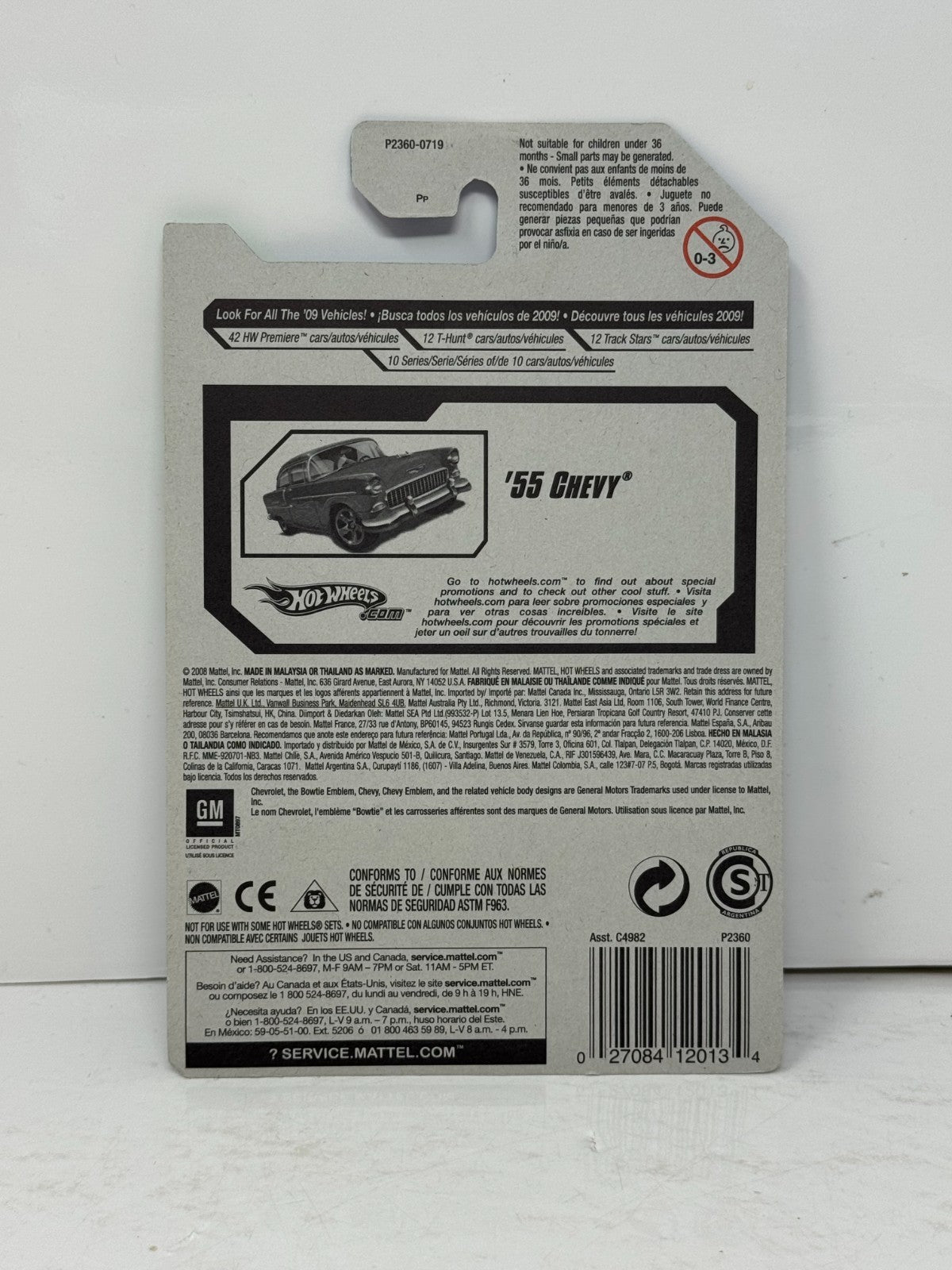 Hot Wheels Treasure Hunt 1955 Chevy 1:64 Diecast