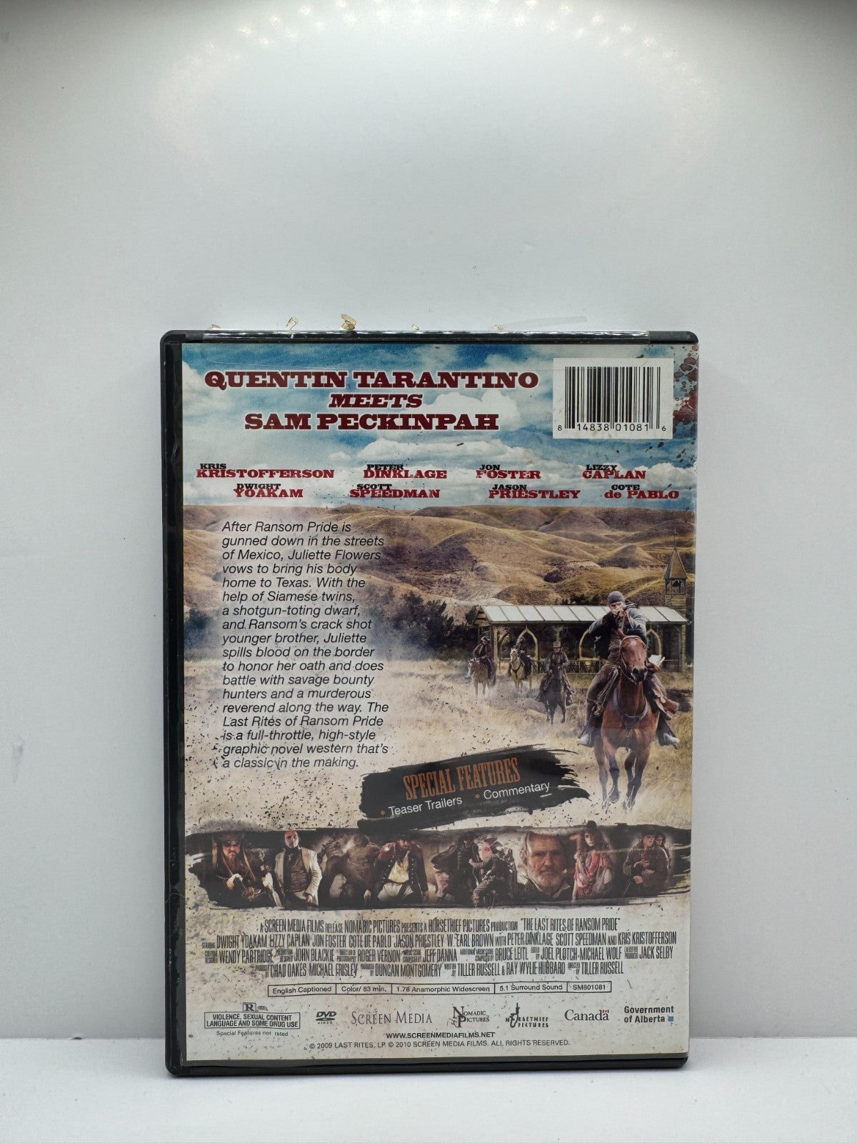 Last Rites of Ransom Pride (DVD) Lizzy Caplan Western