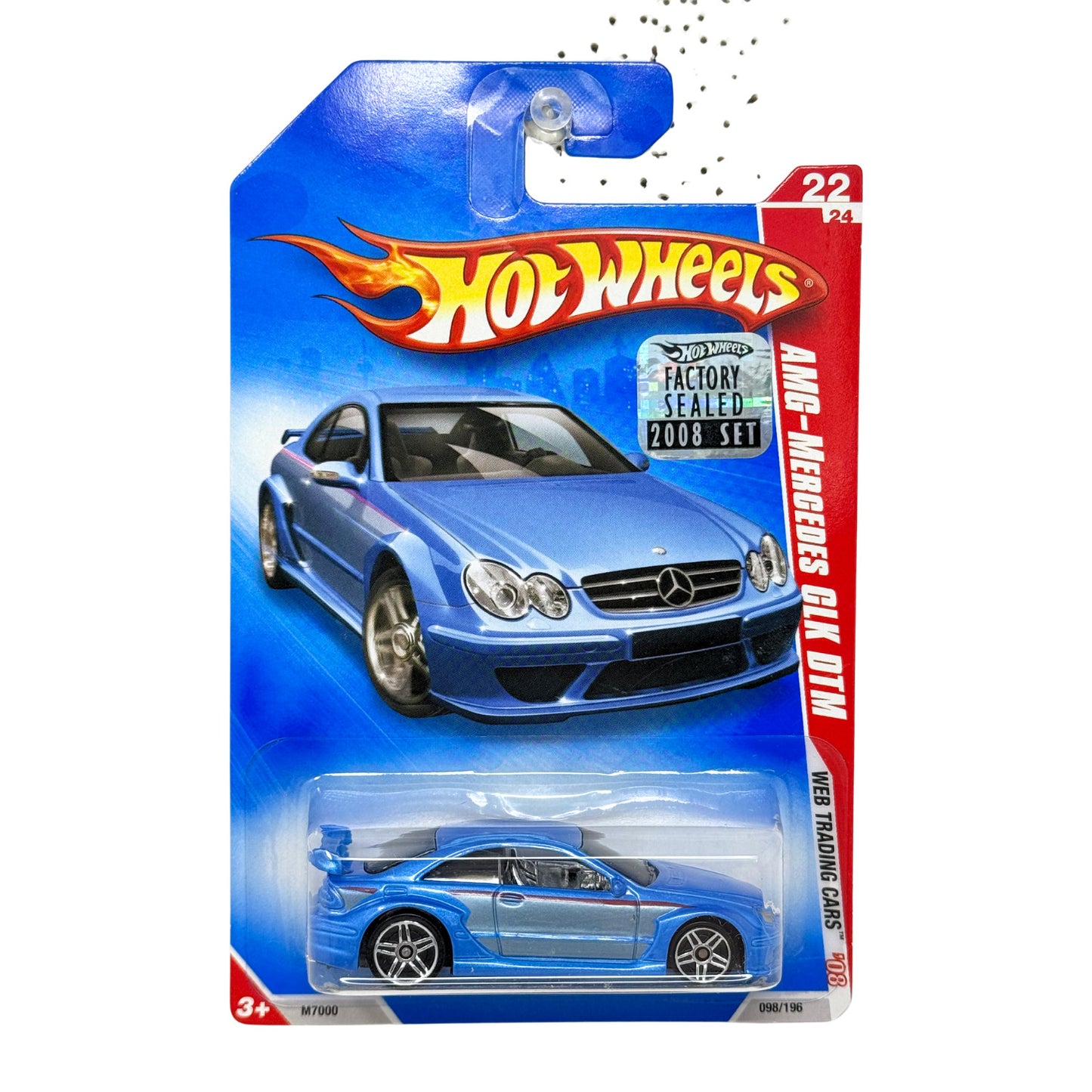 Hot Wheels Web Trading Cars 2008 AMG Mercedes CLK DTM 1:64 Diecast Blue