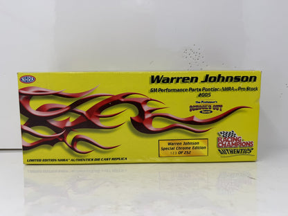 Racing Champions NHRA Warren Johnson Pontiac Pro Stock Chrome 1:24 Diecast AUTO