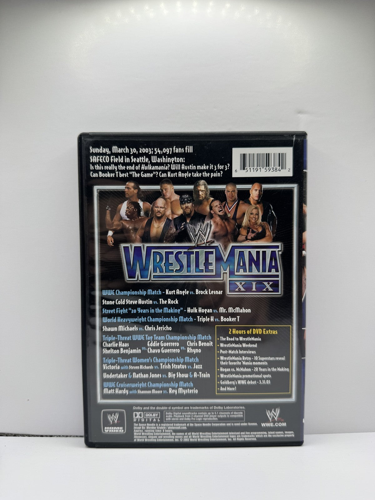 WWE WrestleMania 19 XIX 2003 (DVD) WWE Wrestling