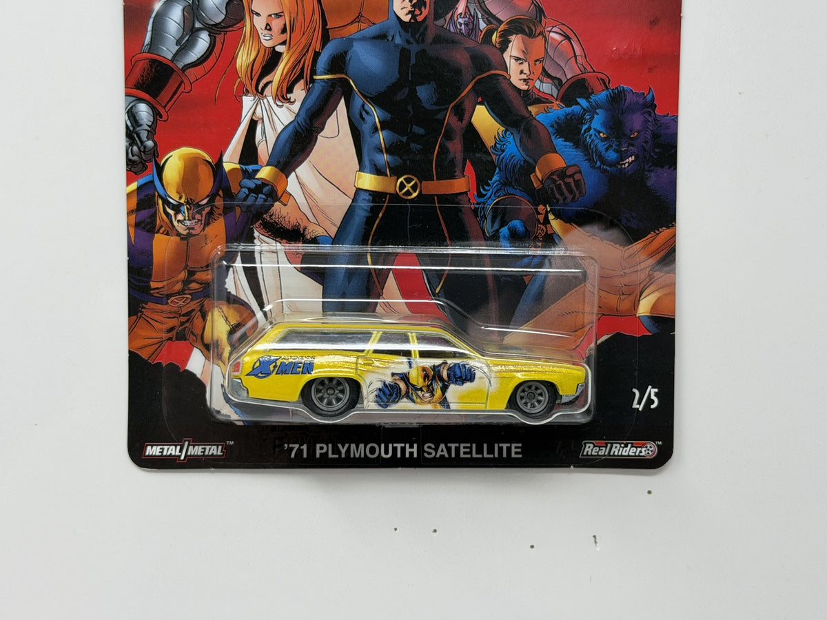 Hot Wheels Premium Marvel Astonishing X-Men 1971 Plymouth Satellite 1:64 Diecast