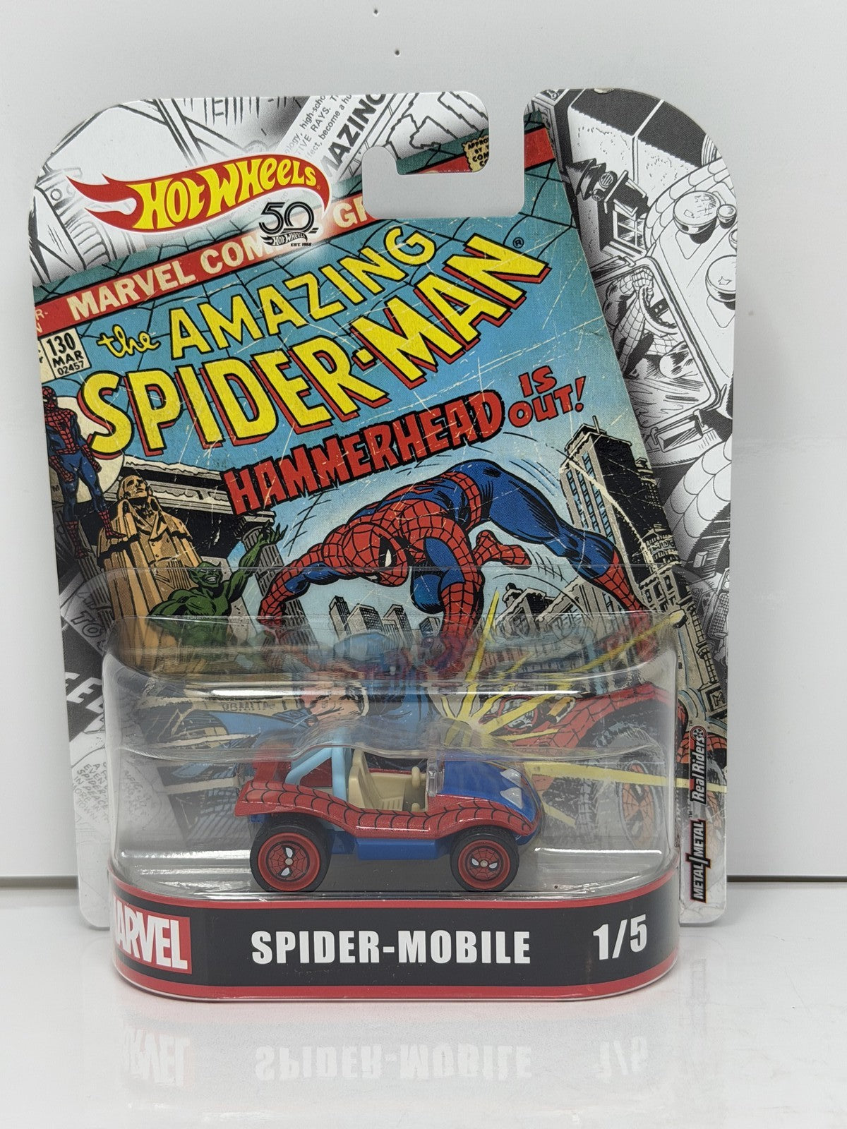 Hot Wheels Retro Entertainment Marvel Spider-Mobile 1:64 Diecast