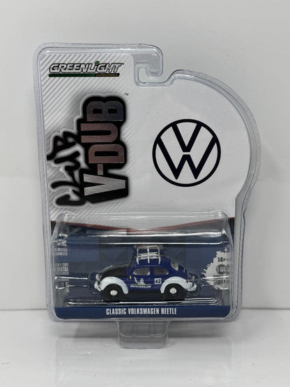 Greenlight Club V-Dub Classic Volkswagen Beetle Michelin #42 1:64 Diecast