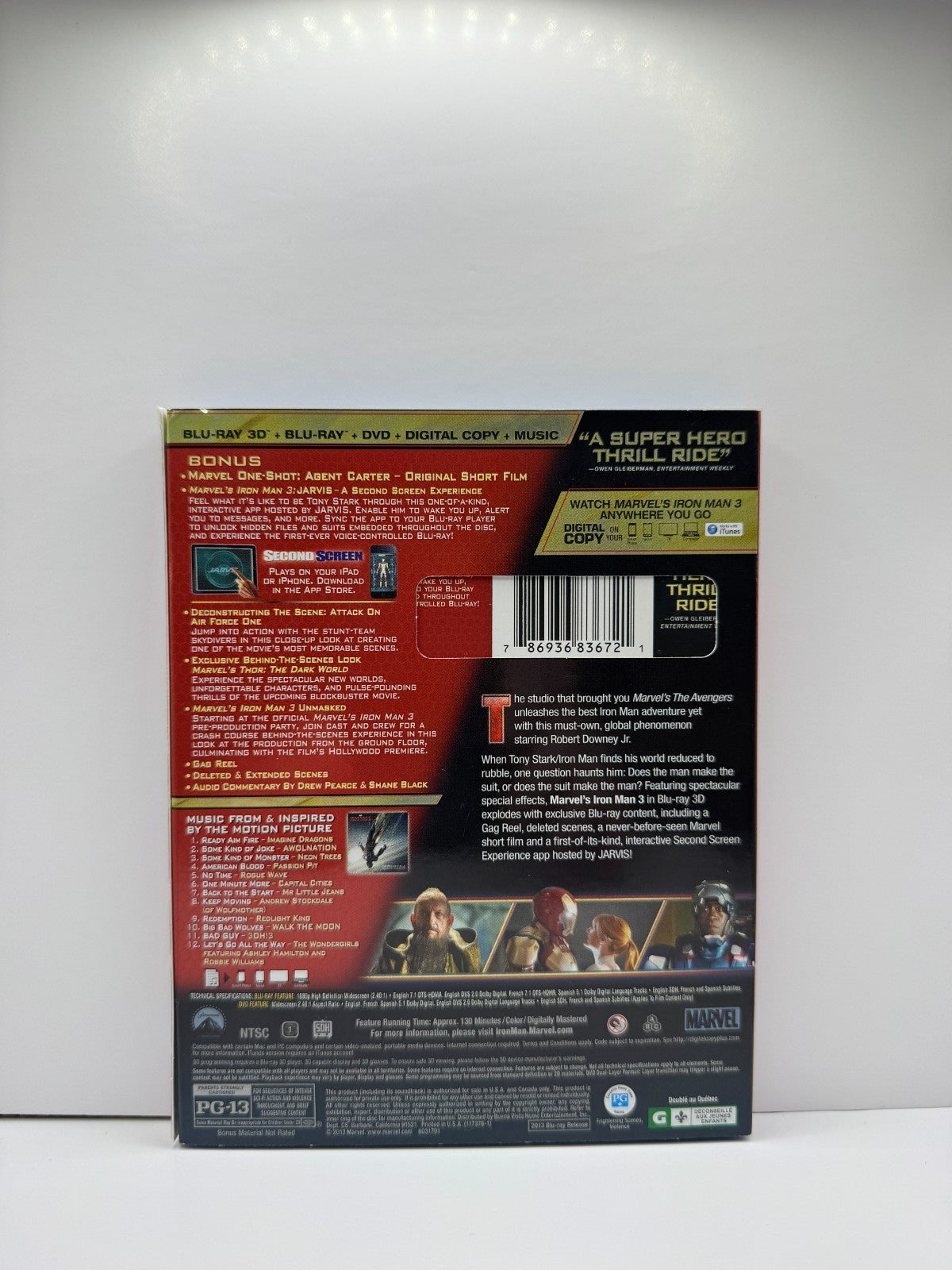 Iron Man 3 (Blu-ray 3D) Marvel Action