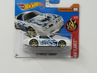 Hot Wheels HW Flames 1977 Pontiac Firebird 1:64 Diecast White Short Card