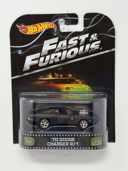 Hot Wheels Retro Entertainment Fast & Furious 1970 Dodge Charger RT 1:64 Diecast