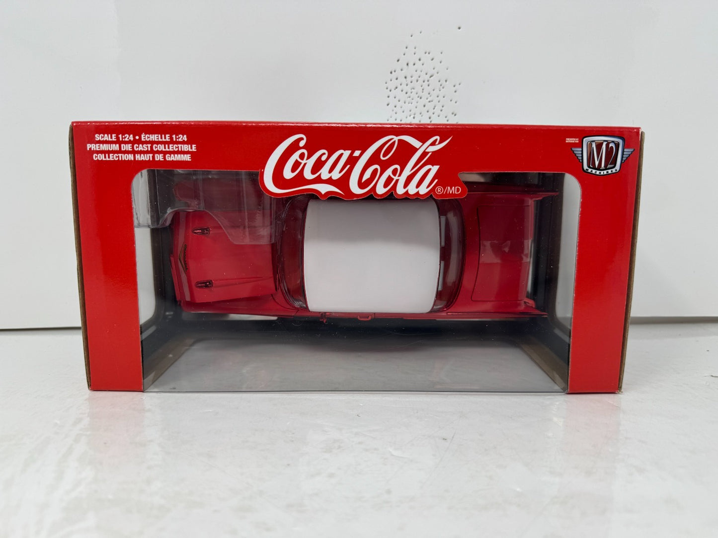 M2 Machines 1957 Chevy Bel Air Hardtop Coca-Cola CHASE 1:24 Diecast Red Rims