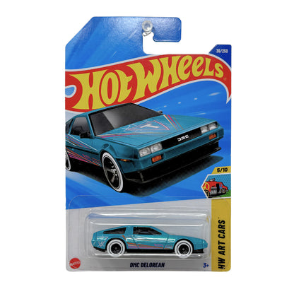 Hot Wheels Art Cars DMC DeLorean 1:64 Diecast Aqua