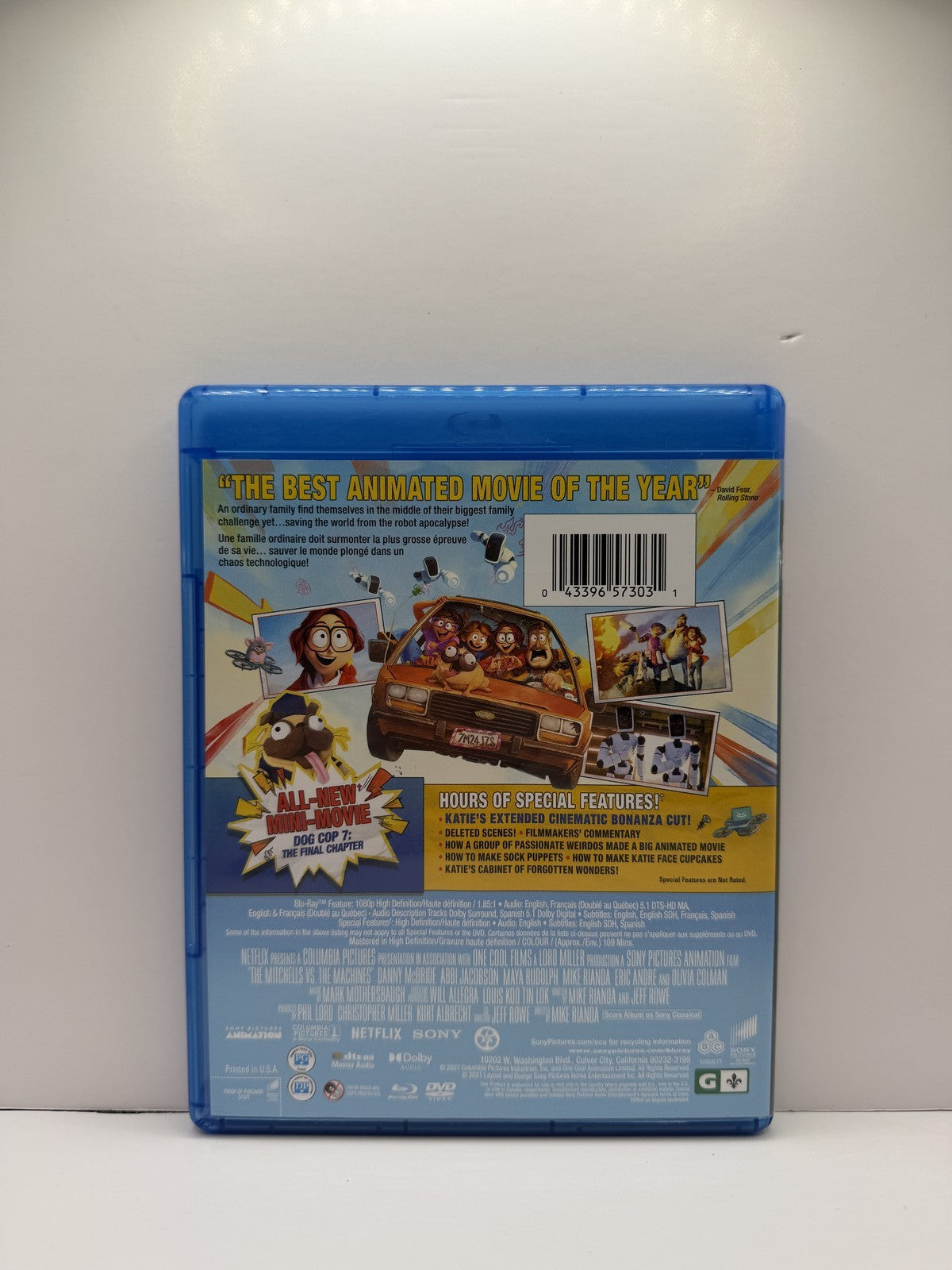The Mitchells vs The Machines (Blu-ray) Animated Family Movie NO DVD