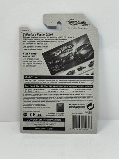 Hot Wheels Code Car 1968 Mercury Cougar 1:64 Diecast Factory Sealed