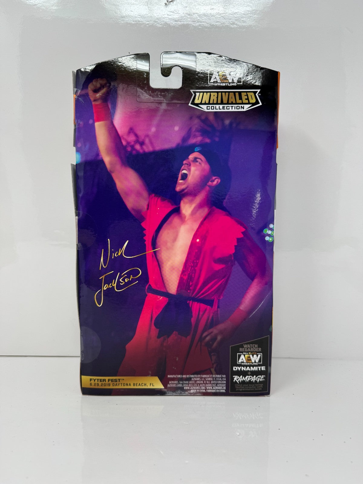 Jazwares AEW Street Fighter Nick Jackson Ken Action Figure