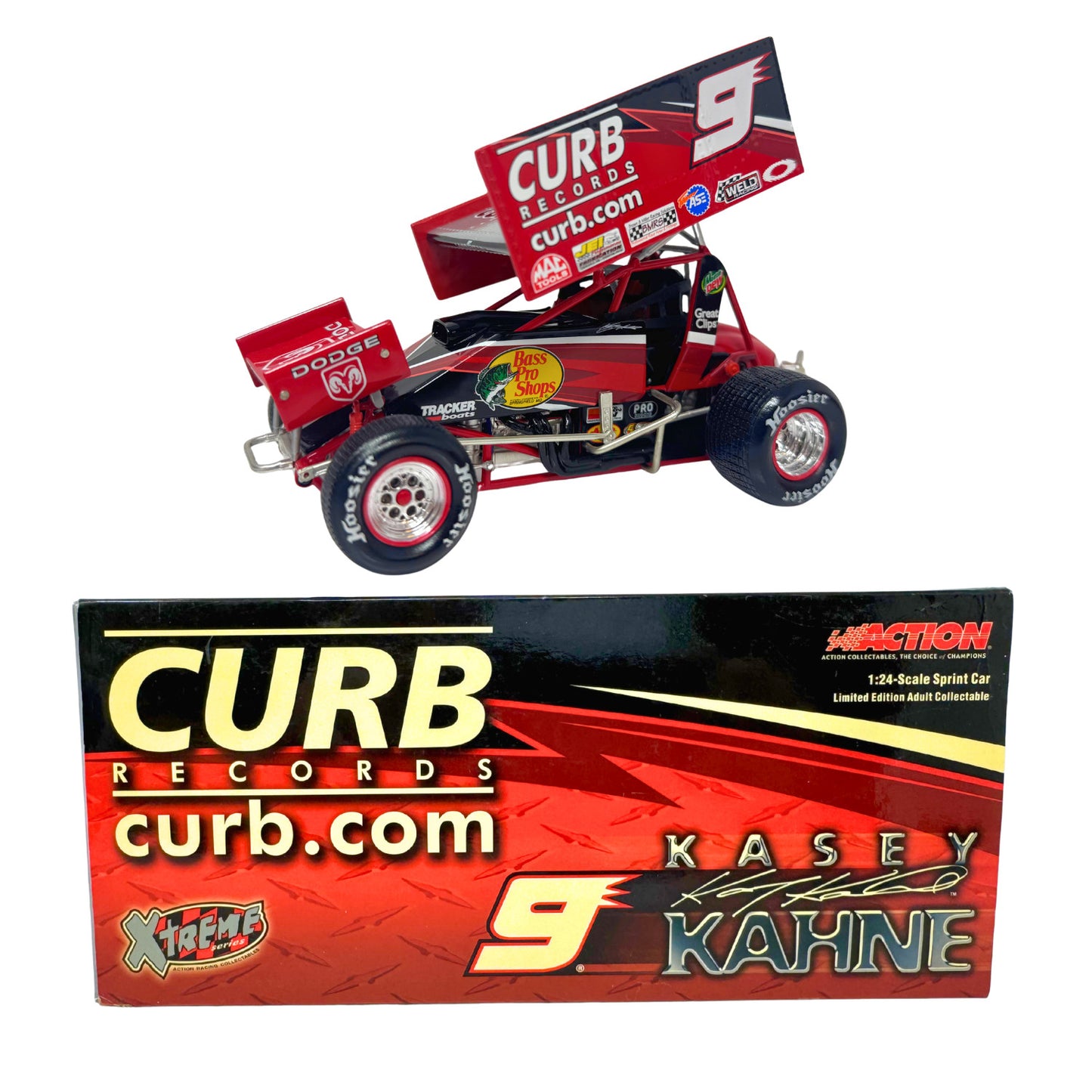 Action NASCAR Kasey Kahne #9 Curb Records 2004 Sprint Car Xtreme 1:24 Diecast