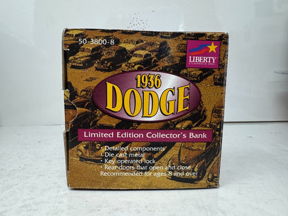 Liberty Classics Canadian Tire 1936 Dodge BANK 1:24 Diecast