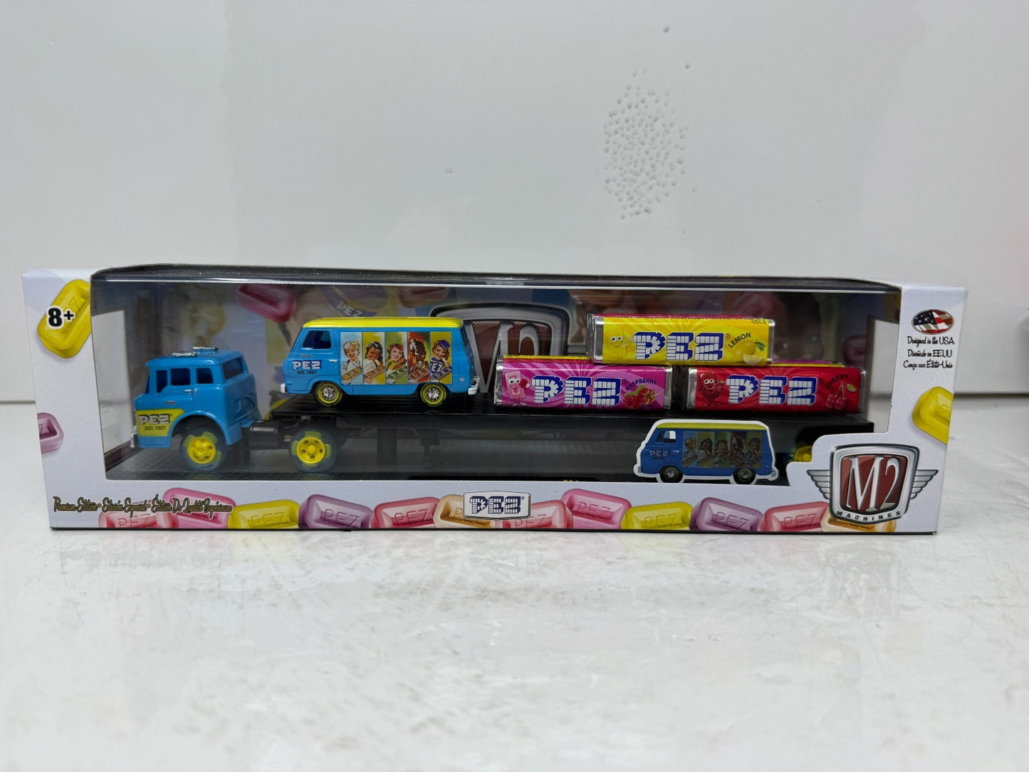 M2 Machines Auto Haulers 1965 Ford Econoline Delivery Van PEZ 164 Diecast Custom