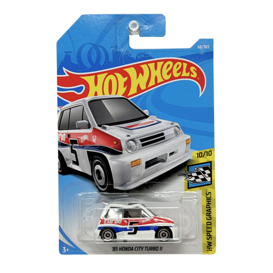 Hot Wheels Speed Graphics 1985 Honda City Turbo 1:64 Diecast ERROR SMASHED ROOF