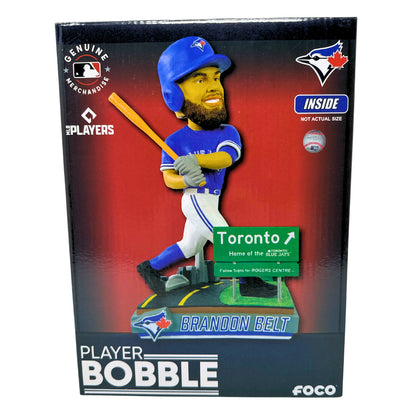 FOCO MLB Toronto Blue Jays Brandon Belt "Next Stop Toronto" Bobblehead
