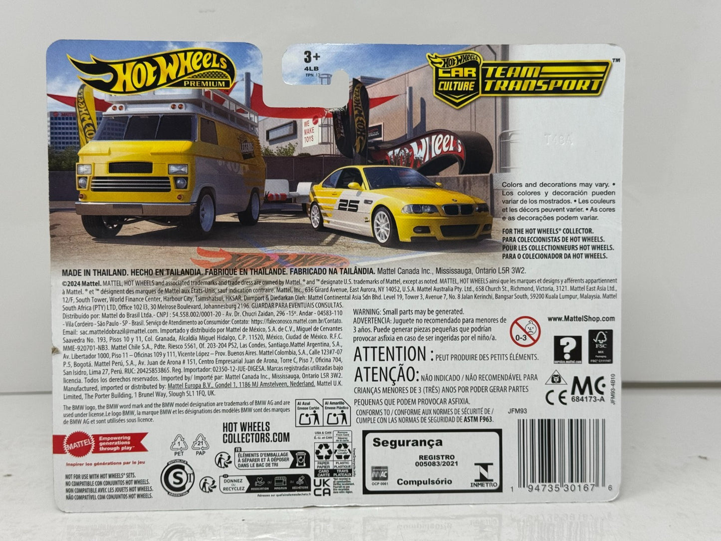 Hot Wheels Premium Team Transport BMW M3 & HW Rally Hauler 1:64 Diecast