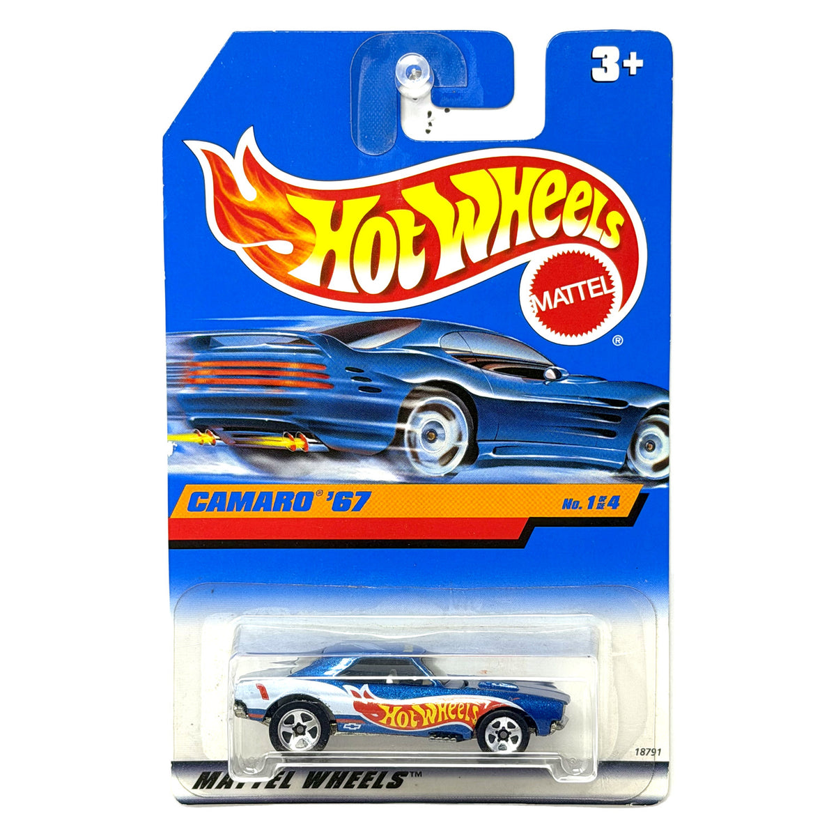 Hot Wheels Race Team Series IV 1967 Chevrolet Camaro 1:64 Diecast Blue