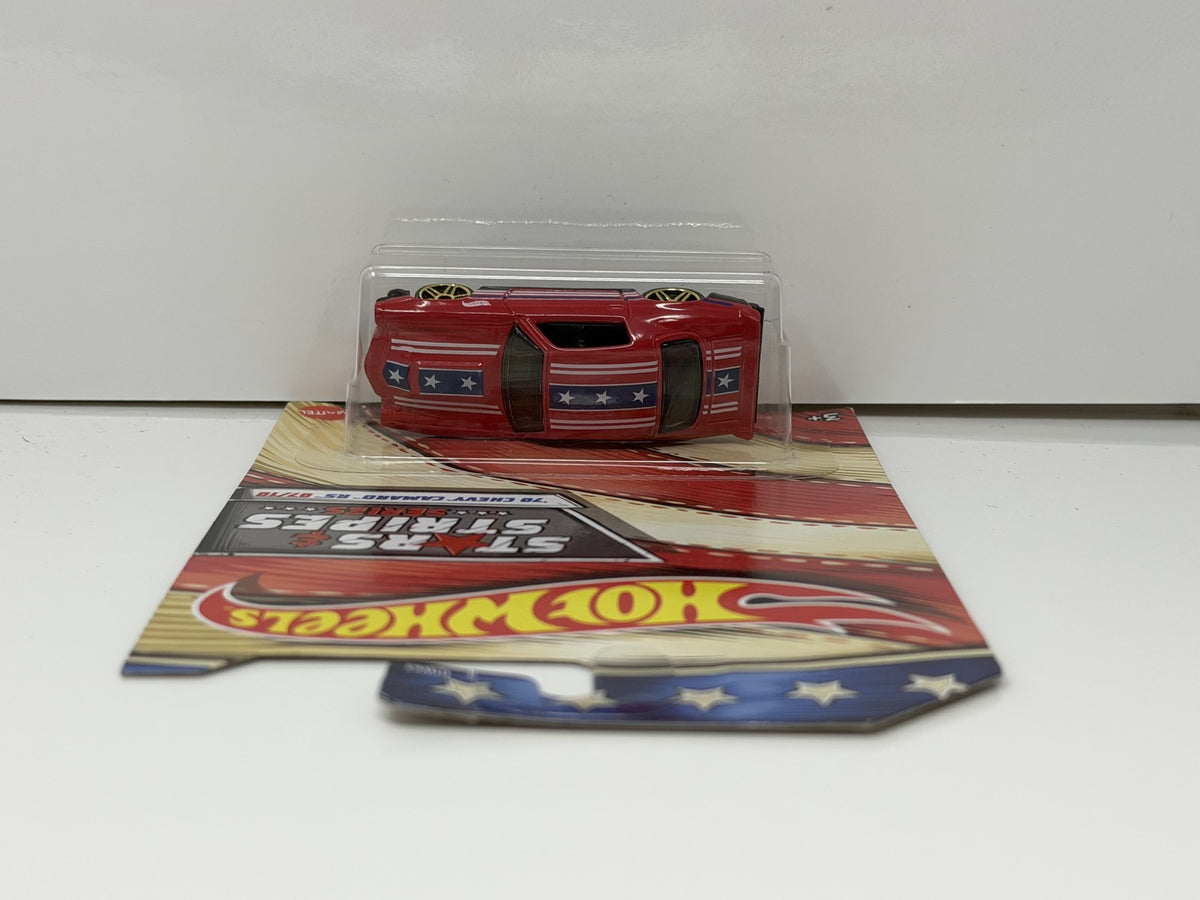Hot Wheels Stars & Stripes 1970 Chevrolet Camaro RS 1:64 Diecast Red