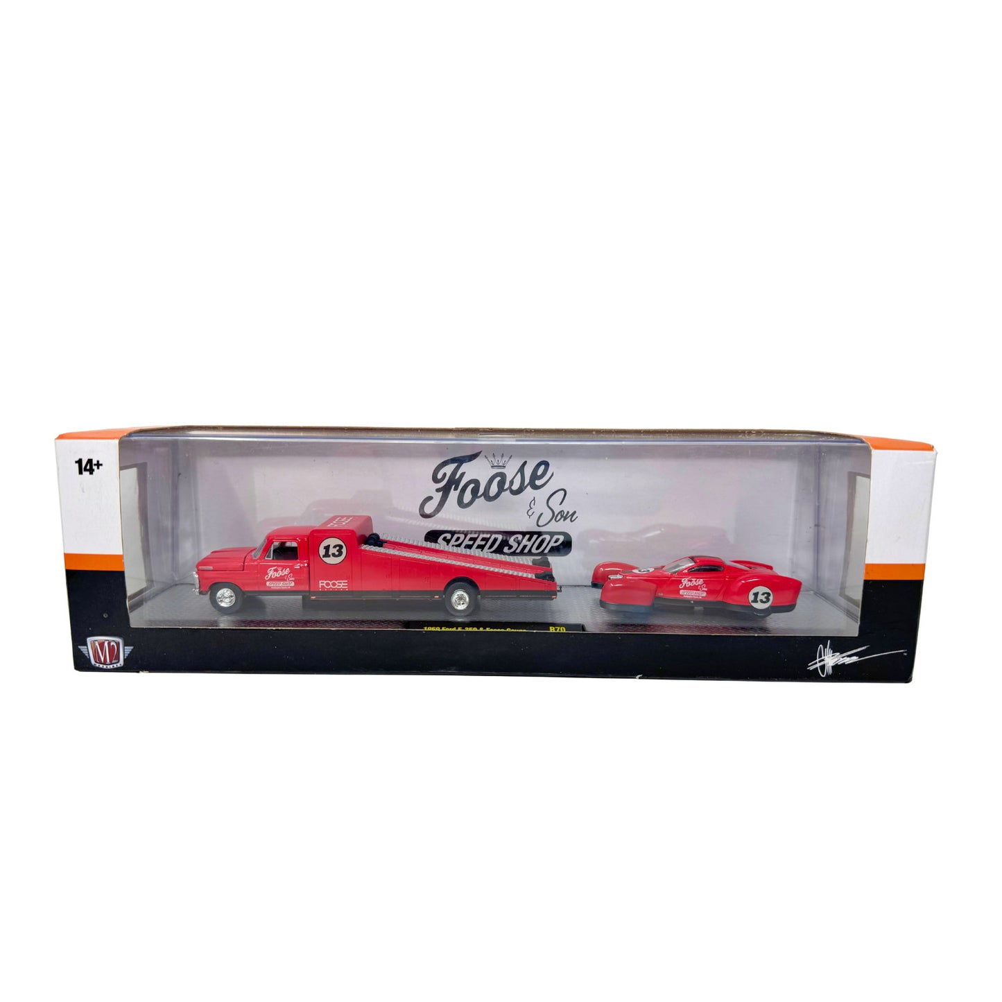 M2 Machines Auto Haulers Foose Coupe & 1969 Ford F-350 1:64 Diecast
