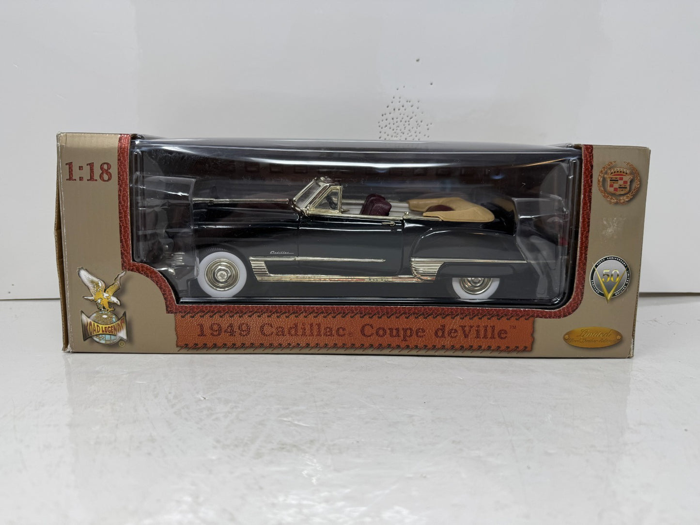 Yat Ming Road Legends 1949 Cadillac Coupe DeVille 1:18 Diecast Leather Edition