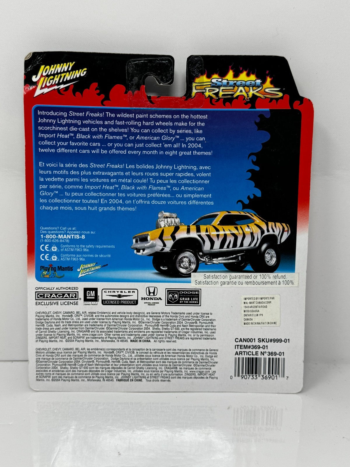 Johnny Lightning Street Freaks 1970 Plymouth Cuda Zingers 1:64 Diecast
