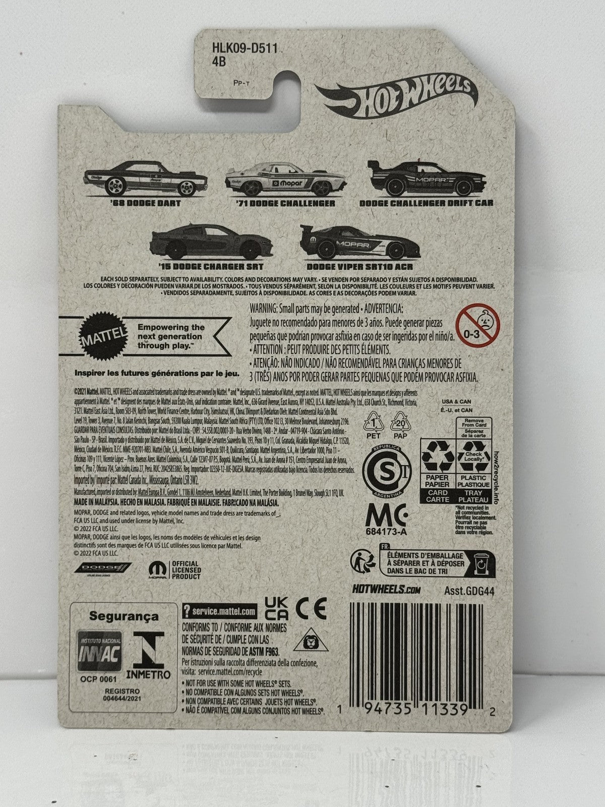 Hot Wheels Mopar 1968 Dodge Dart 1:64 Diecast