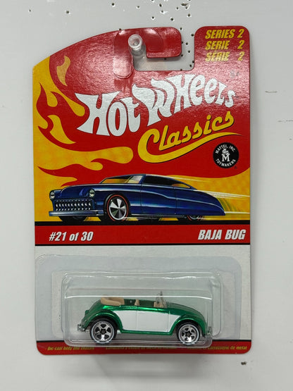 Hot Wheels Classics Baja Bug Green White 1:64 Diecast