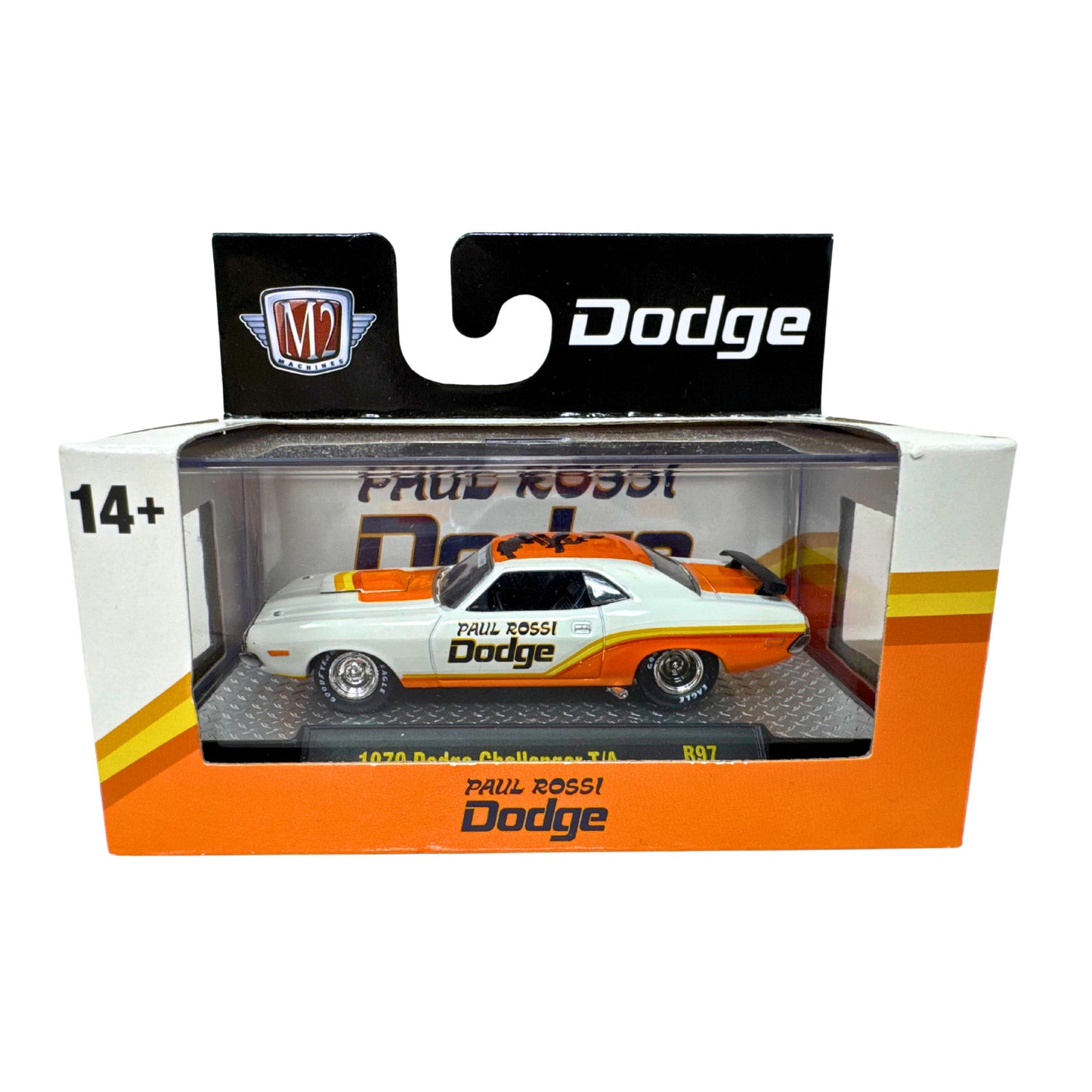 M2 Machines 1970 Dodge Challenger T/A Paul Rossi Drag Car 1:64 Diecast Auto'd