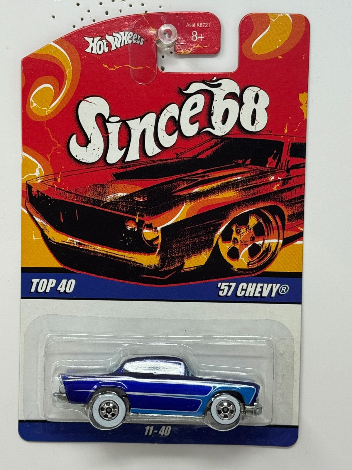 Hot Wheels Since '68 Top 40 1957 Chevy Muscle Car 1:64 Diecast