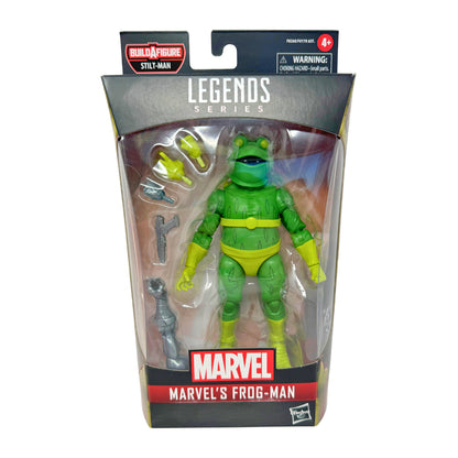 Marvel Legends Spider-Man Marvel's Frog-Man Action Figure w/ Stilt-Man BAF Piece