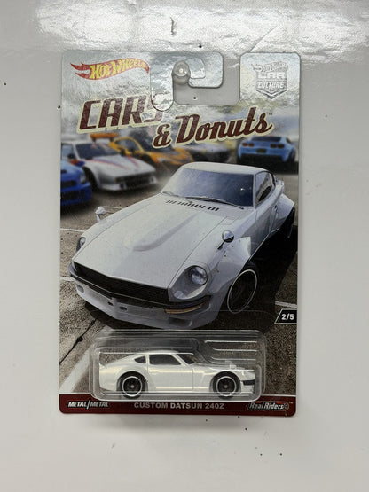 Hot Wheels Cars & Donuts Custom Datsun 240Z 1:64 Diecast Real Riders