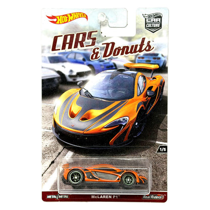 Hot Wheels Cars & Donuts McLaren P1 1:64 Diecast Real Riders