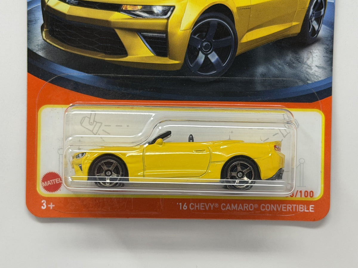 Matchbox 70 Years 2016 Chevrolet Camaro Convertible 1:64 Diecast Yellow