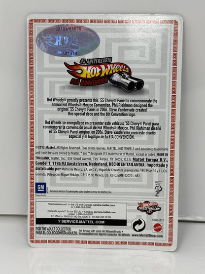 Hot Wheels 2013 Mexico Convention 1955 Chevy Panel 1:64 Diecast 2191/4000