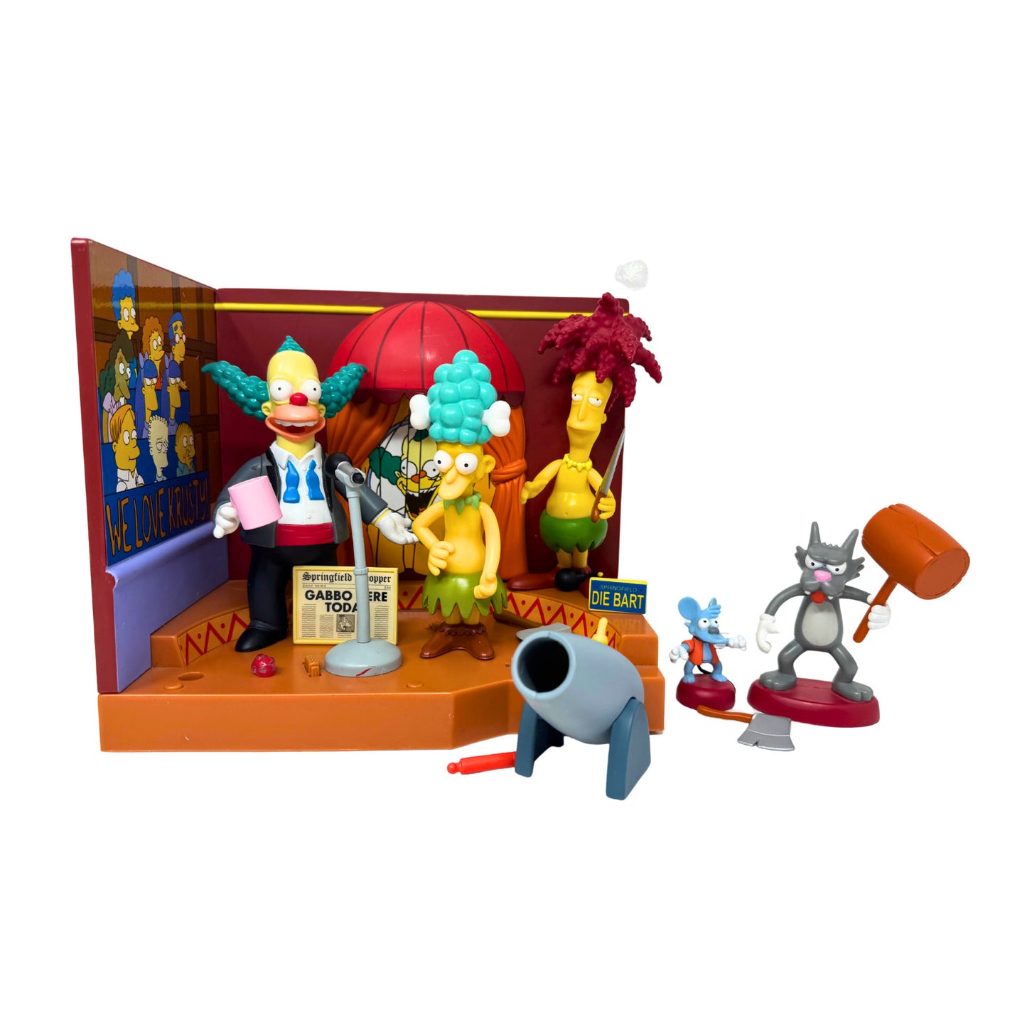 Simpsons World of Springfield Krusty Show Krustylu Studios Playmates Playset