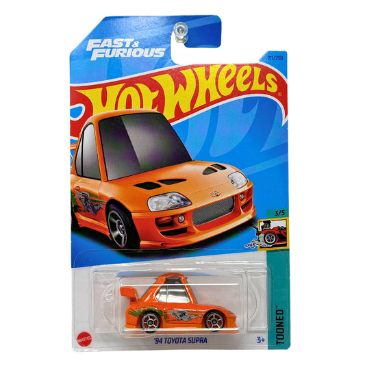 Hot Wheels Tooned 1994 Toyota Supra Fast & Furious JDM 1:64 Diecast