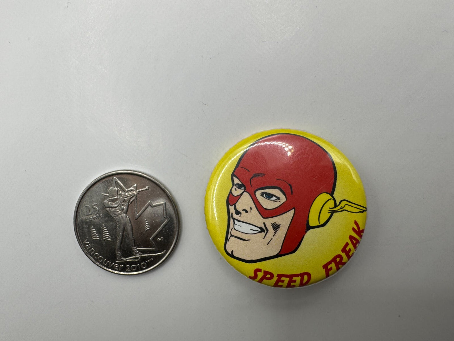DC The Flash Speed Freak Pin-back Button UDT1