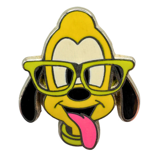 Disney Pluto with Glasses Nerds Rock Head Collection Trading Pin DC1S10