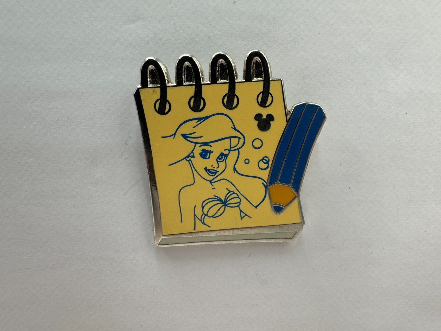 WDW Disney Character Sketch Pads Ariel Hidden Mickey Trading Pin DC1S11