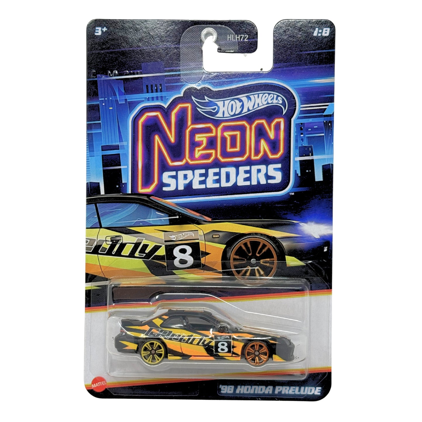 Hot Wheels Neon Speeders 1998 Honda Prelude 1:64 Diecast