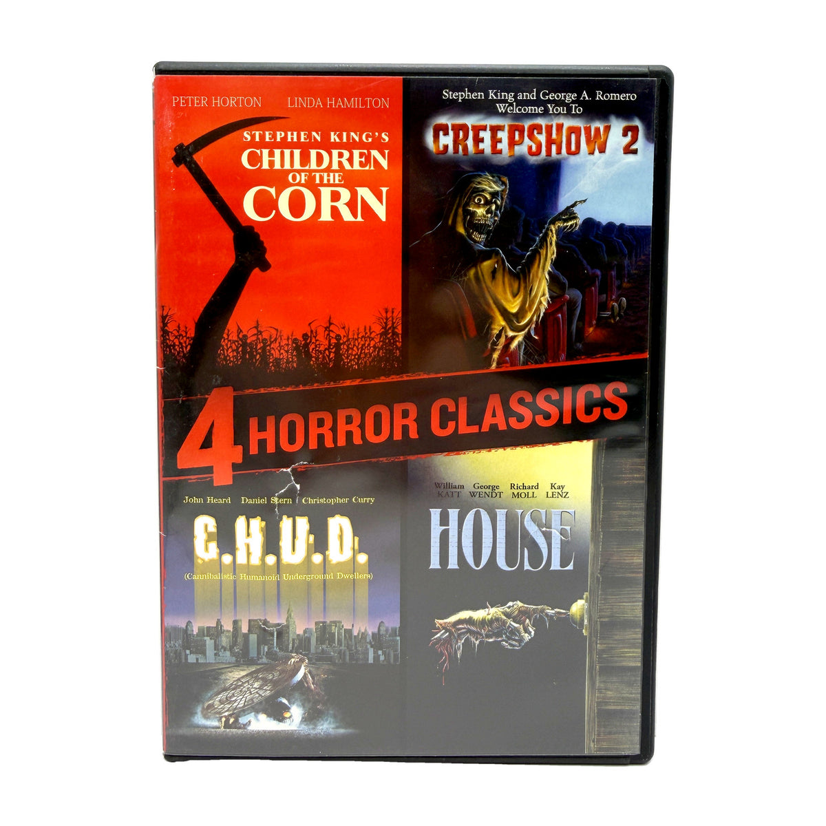4 Horror Classics (DVD) Children of the Corn Creepshow 2 CHUD House