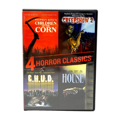 4 Horror Classics (DVD) Children of the Corn Creepshow 2 CHUD House