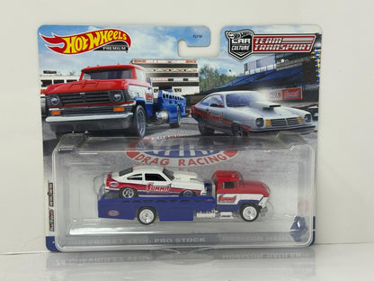 Hot Wheels Team Transport Premium #34 1974 Chevrolet Vega Pro Stock 1:64 Diecast