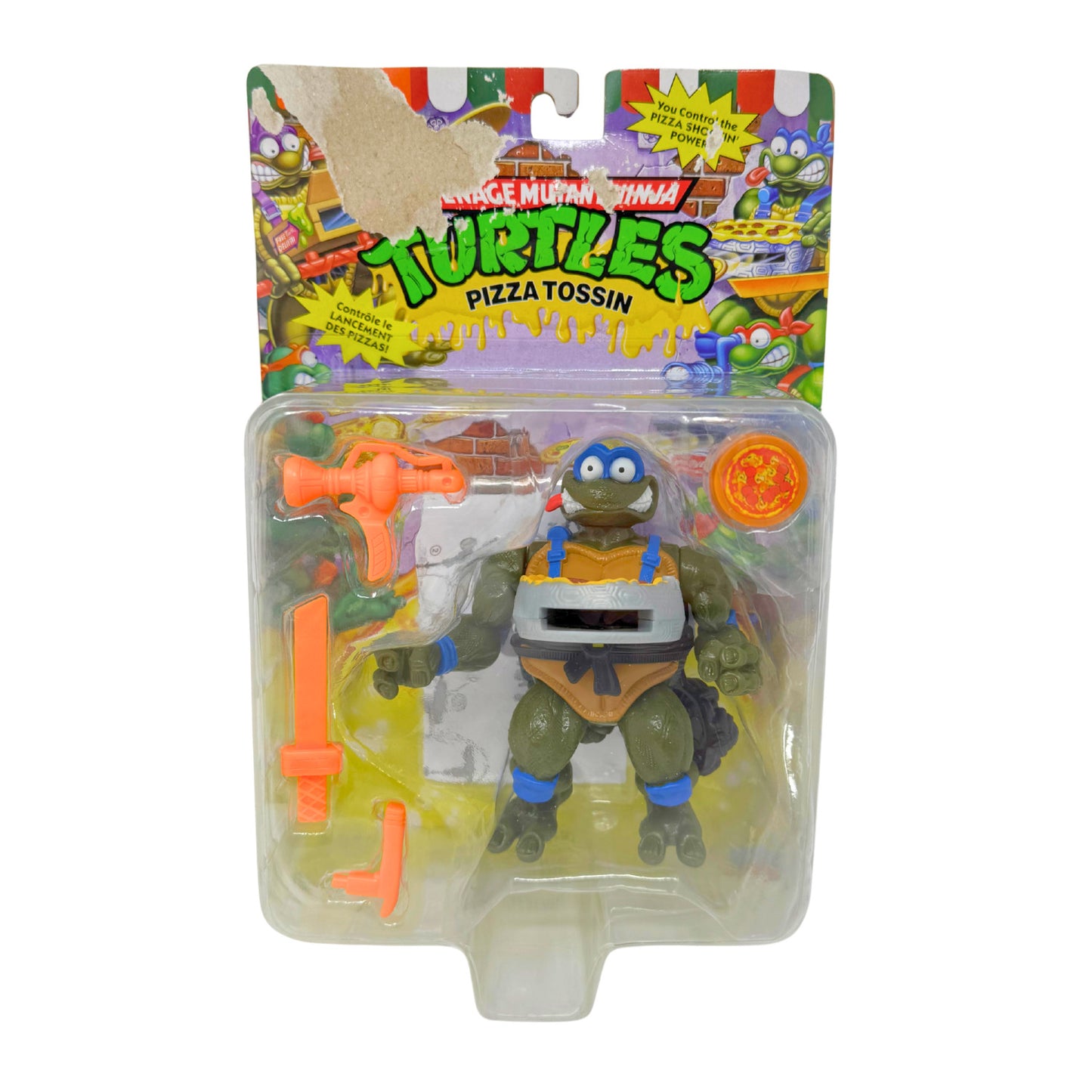 Playmates Teenage Mutant Ninja Turtles Pizza Tossin' Leonardo Action Figure
