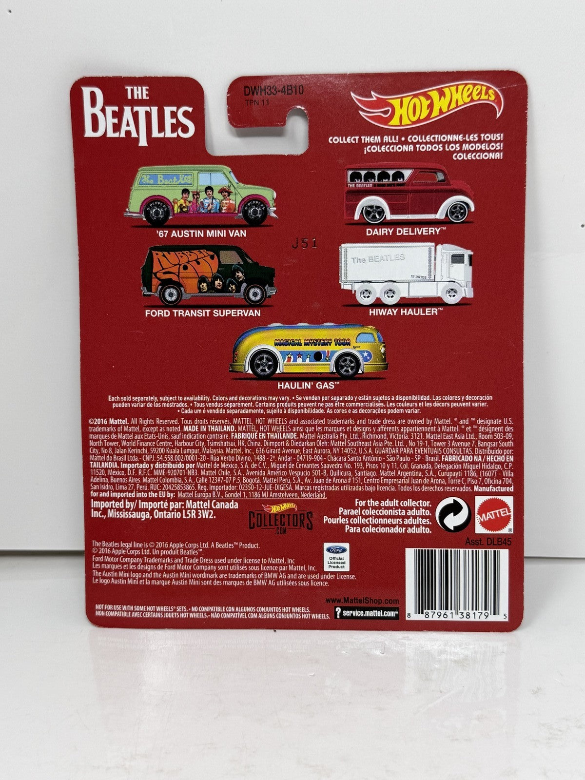 Hot Wheels The Beatles A Hard Days Night Dairy Delivery 1:64 Diecast Real Riders