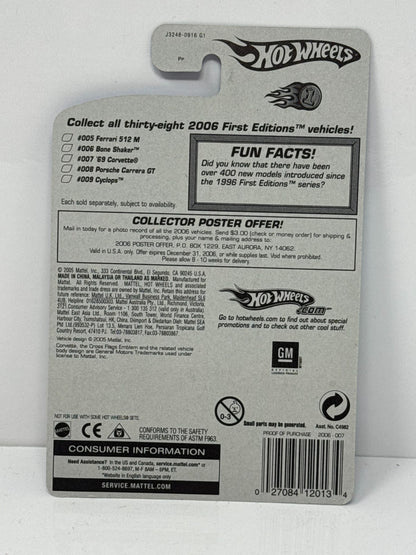Hot Wheels First Editions 1969 Chevy Corvette 1:64 Diecast Factory Sealed
