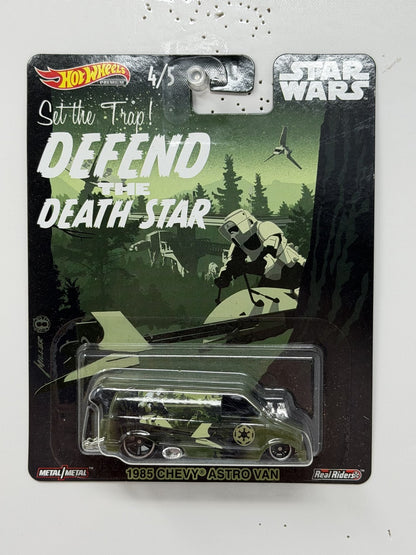 Hot Wheels Premium Star Wars 1985 Chevrolet Astro Van 1:64 Diecast Real Riders